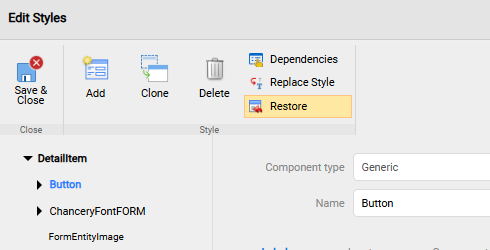 restore parent style