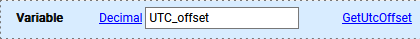 get UTC offset