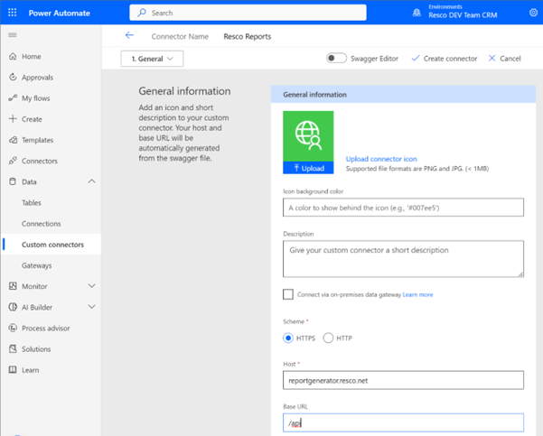 power automate - new connector