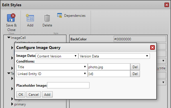configure image query (old)