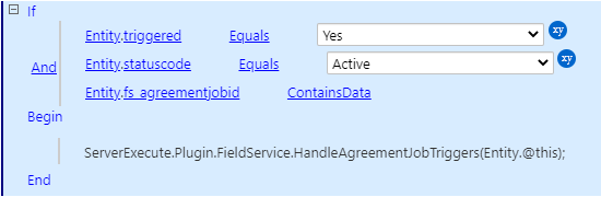 Check maintenance work triggers