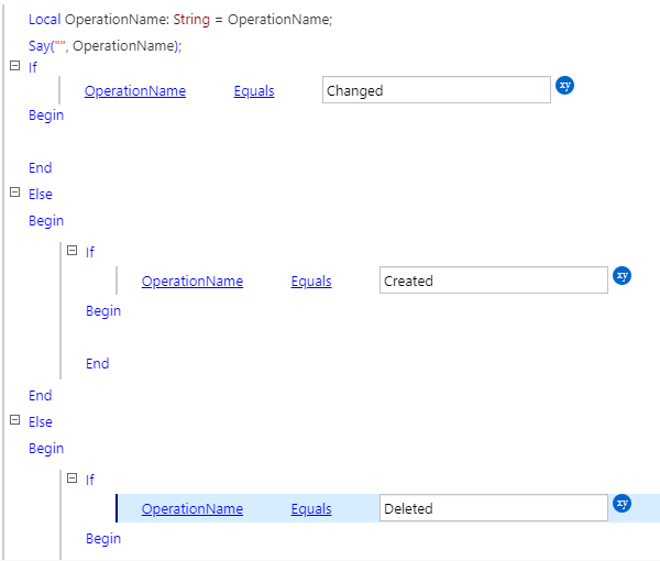 Use OperationName parameter to distinguish operation that triggered the workflow (Resco Cloud server processes)