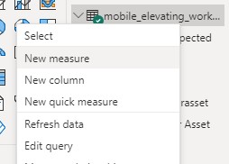 Questionnaire visualization in Power BI:Add meassure to filter questionnaires