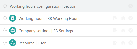 Add tables necessary for working hours configuration to your app project