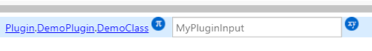 Plug-in assemblies: Input values of plugin: MyPluginInput