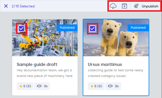 Working with multiple guides