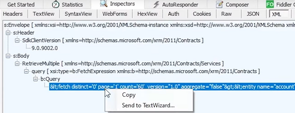 Fiddler: Fetch export