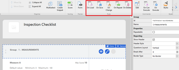 Resco Inspections on Dynamics 365: Add custom business logic: Rules