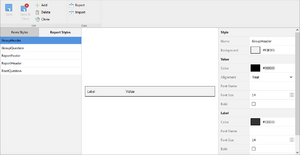 styles in questionnaire designer