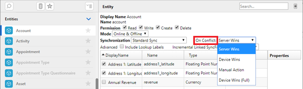 entity on conflict parameter