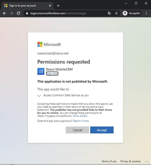 OAuth2 Dynamics authentication:Consent individual