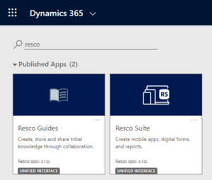 Resco functions on Dynamics:Resco suite app