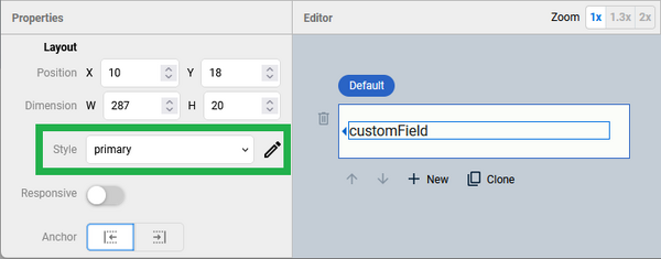 Custom label for Calendar activities: add custom field into view and check style step 3