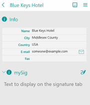 Text is displayed in the app