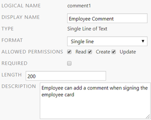 Report designer examples: Signature comments (report comment)