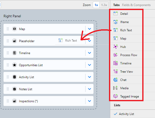 add form tabs to form