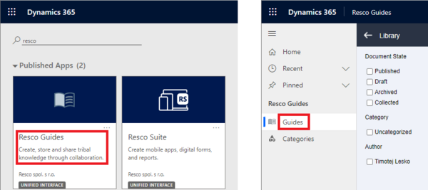 Accessing guides library on dataverse
