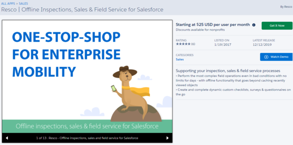 Install Resco managed package for SalesForce step 2