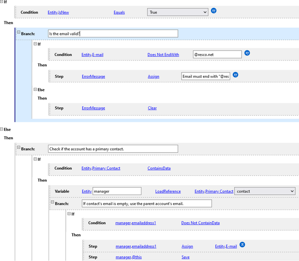 on save rule from bulk update form