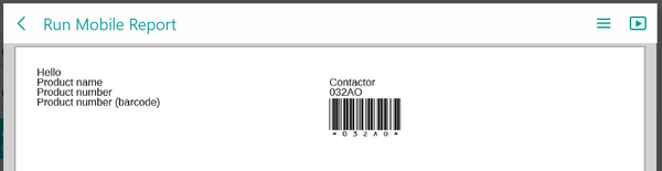 Report designer examples: Custom fonts 4 (Barcode font in action)