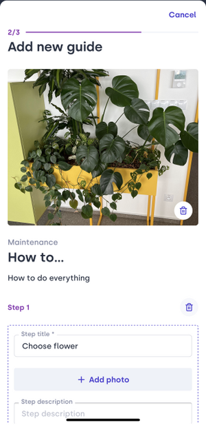 create a guide in the app 2