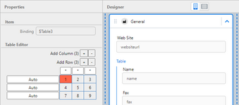 Adjust the number of rows and columns