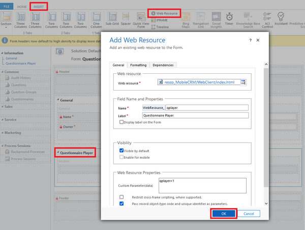 Resco Inspections on Dynamics 365: Questionnaire Player (alternative access) 1