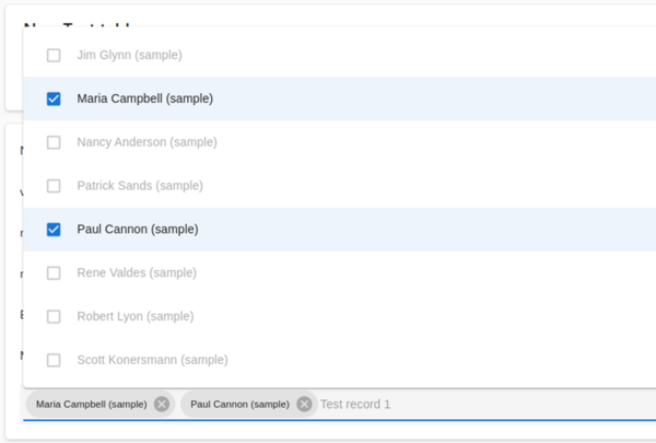 multi drop down list in action