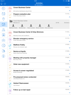 sample in app Service activities
