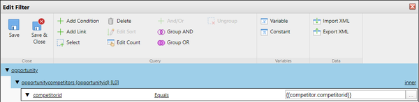 Report designer examples: Add N:N entity to a report (fetch filter)