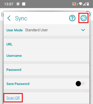 Resco Inspection app: scan QR