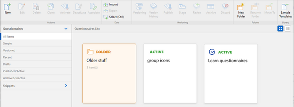 question designer overview