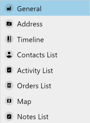 select form example: sample form for "customer"