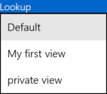 Resco JavaScript Bridge: Independent lookup: View selector in the app