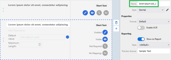 shorter question names in QD