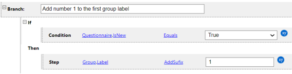 On Repeat: Add numerical suffix to the label of each repeatable group instance rule example part 2 (set up the On Load rule which adds suffix)