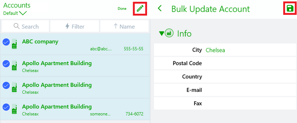 example of record bulk update