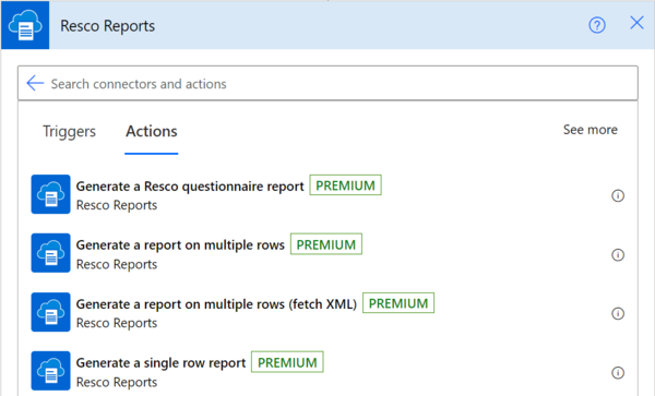 Resco Reports connector: flow setup 5
