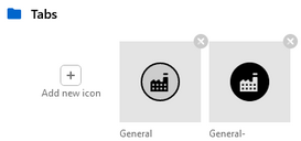 QD examples: Default group icons: tab image folder
