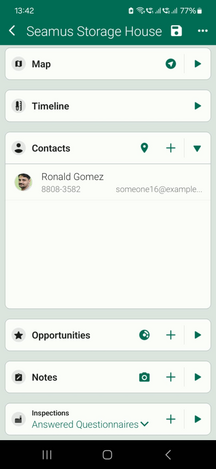 single card layout in action