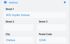 Sample result in the app