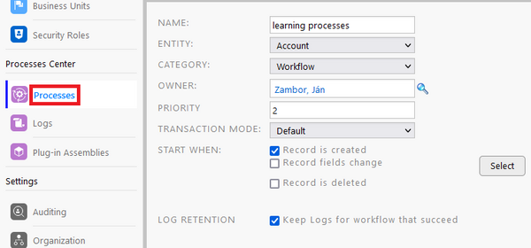 Configuring Resco Cloud's server processes in the Admin Console