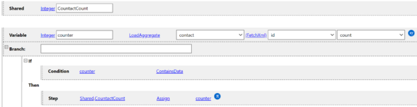 On Load: Count the number of associated contacts (for account) rule example