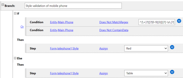 On Save: Validating field with style rule example
