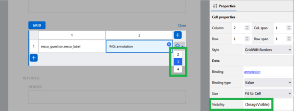 multiple values in one field, controlled by visibility.