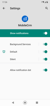 Notification setup for Android