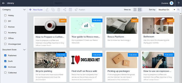 guides library overview