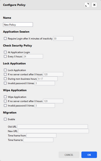Device control:security policy