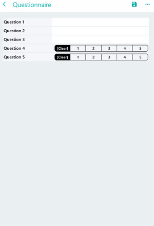 Tap button to start inspection example 5:inspection is started
