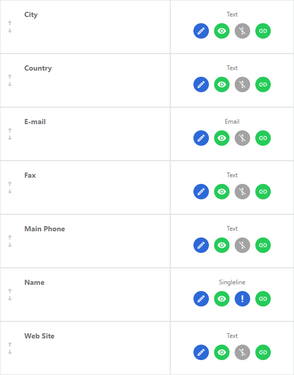 Create mapped questions in bulk:For each selected field, a question is generated